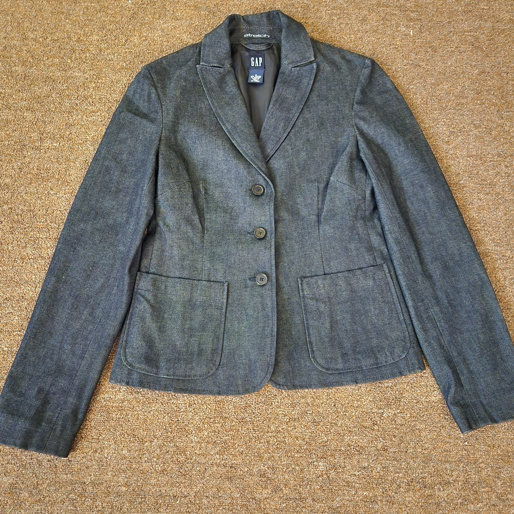GAP Women's Denim Blazer Jacket